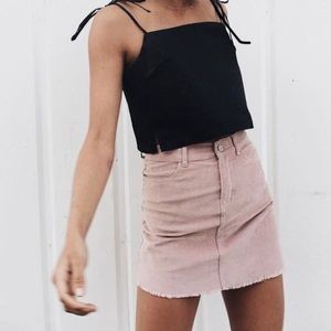 Brandy Melville pink Corduroy skirt
